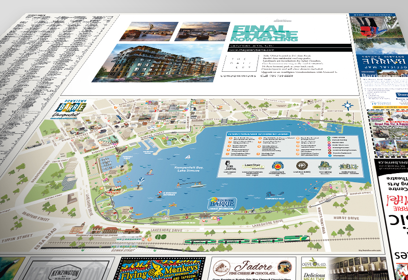 Tourism Barrie Custom Mapping Design